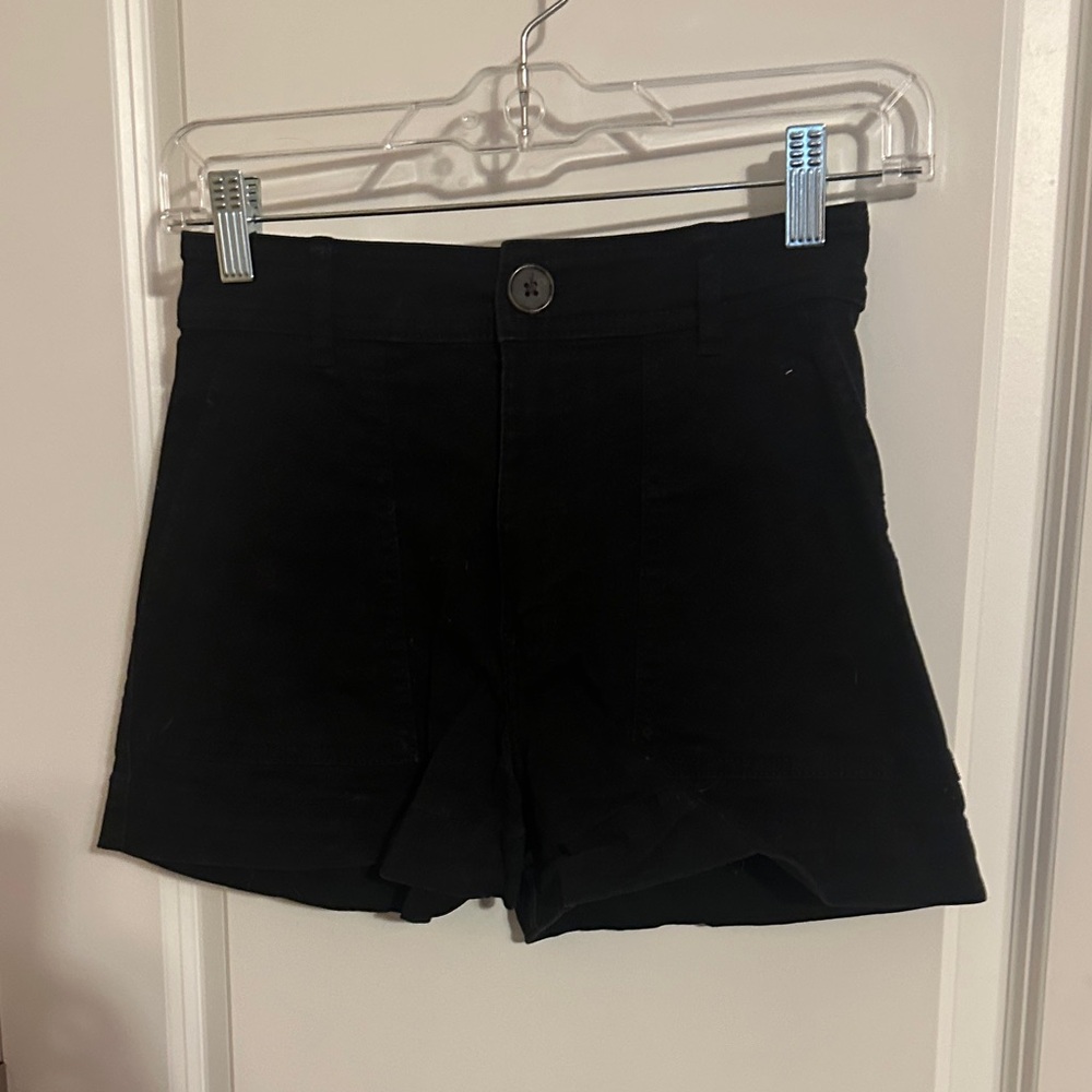 H&M Black High Waist Women's Shorts